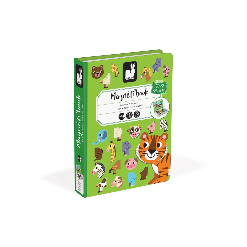 Zwierzęta - Magnetyczna Układanka - Magnetibook - Janod