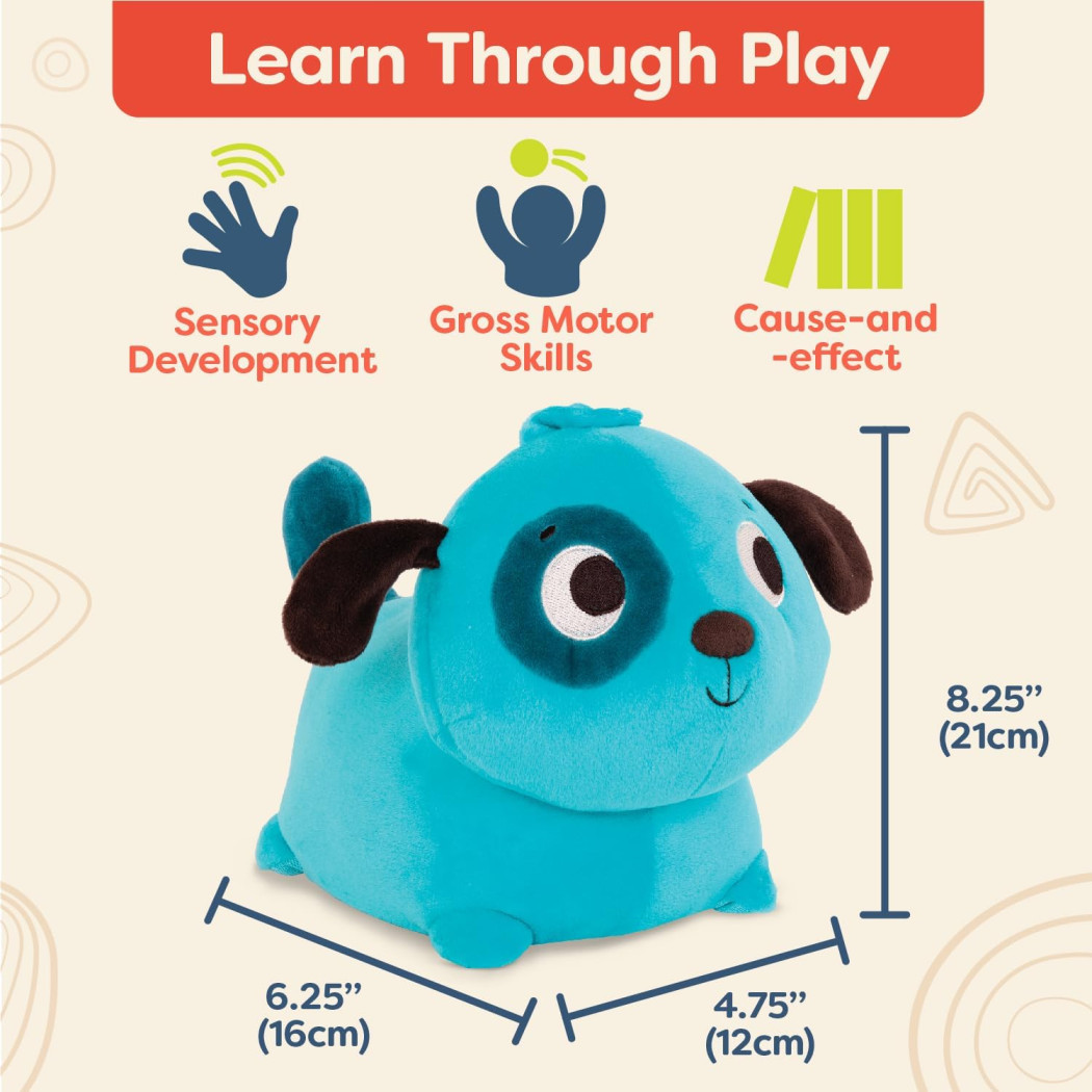 Piesek Wędrujący - z odgłosami - Wobble 'n' Go Puppy - BTOYS - do nauki raczkowania