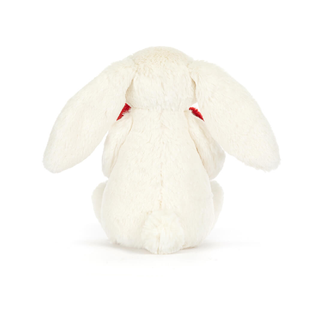 Króliczek z Sercem - Kremowy Pluszowy Królik 31 cm z Serduszkiem - Maskotka Przytulanka - JellyCat