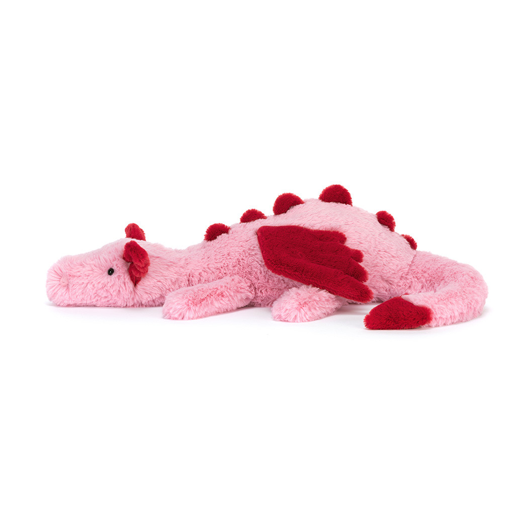Romantyczny Smok - Duży Pluszowy Różowy Smok 50 cm - Maskotka Przytulanka - JellyCat