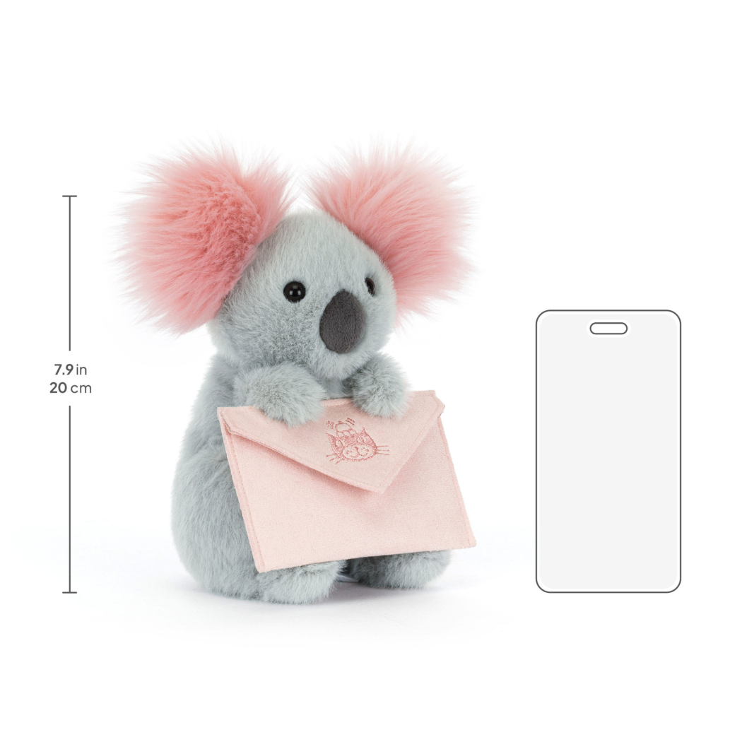 Posłaniec Miłości - Pluszowy Koala z Serdecznym Listem - Maskotka Przytulanka - JellyCat