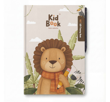 Safari KidBook - Tablet Graficzny z Kartami Pracy do Nauki Rysowania dla Dzieci - Kidinex
