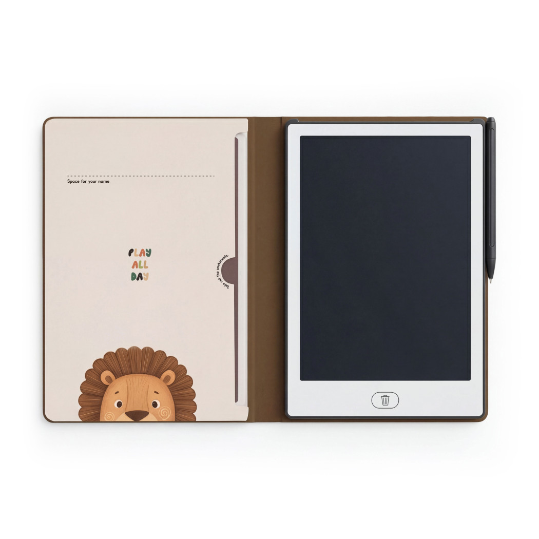 PROMOCJA Safari KidBook - Tablet Graficzny z Kartami Pracy do Nauki Rysowania dla Dzieci - Kidinex