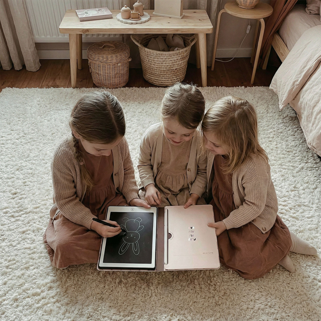 PROMOCJA Króliczek KidBook - Tablet Graficzny z Kartami Pracy do Nauki Rysowania dla Dzieci - Kidinex