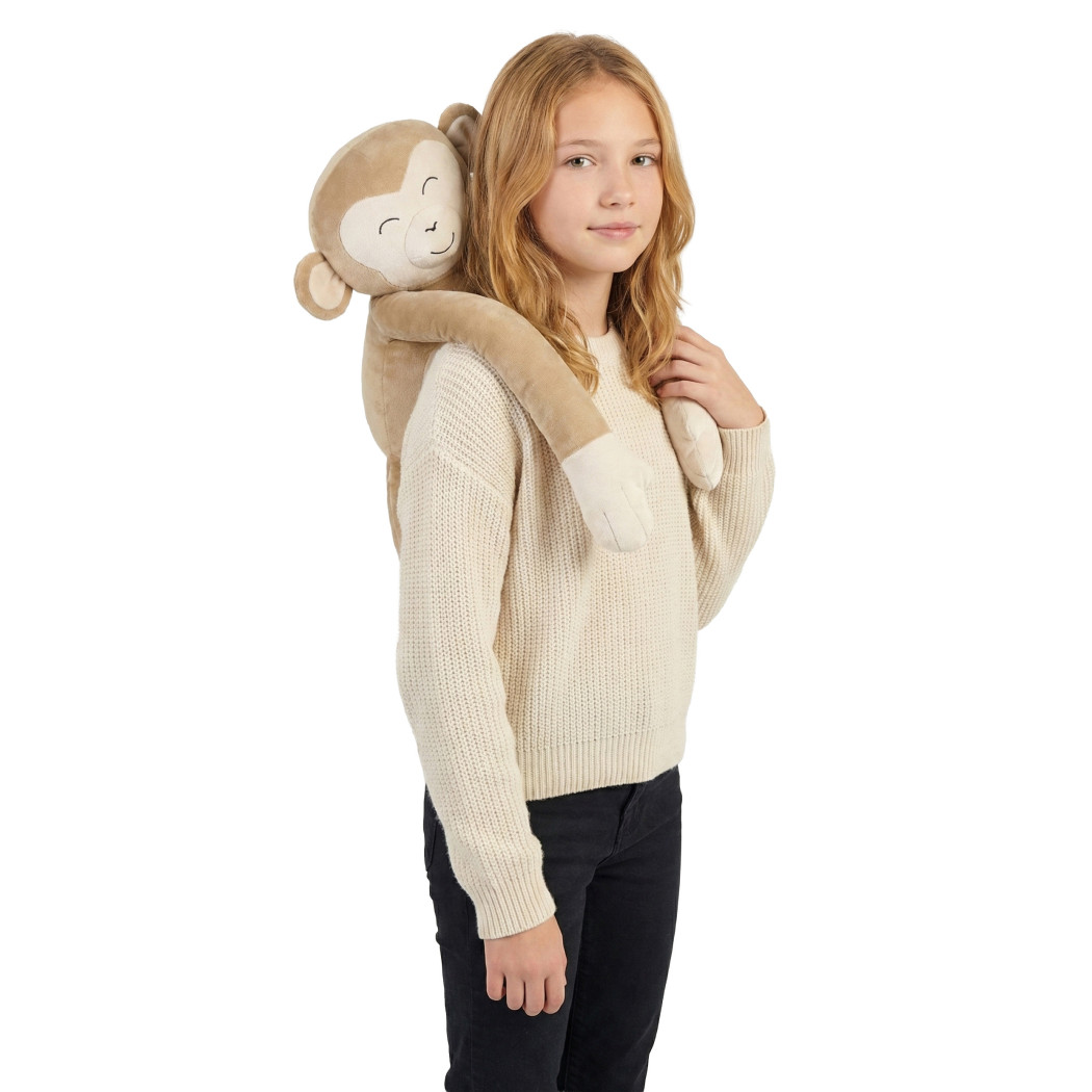 Małpka - Pluszak Obciążeniowy 1300g - Maskotka Sensoryczna z Obciążeniem - Stabilizator dla Dziecka - Sensonis