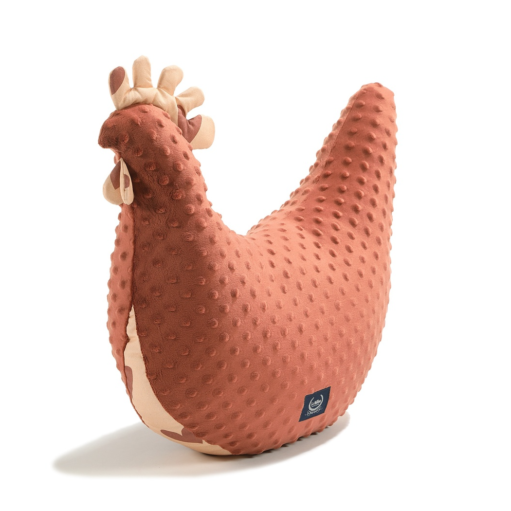 Kura Babci Dany Minky - Heartbeat Pink - Ginger - Poduszka - La Millou