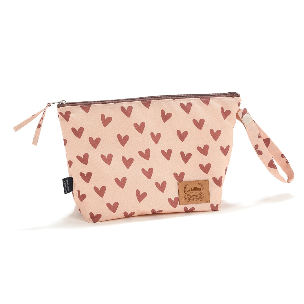 Kosmetyczka Rozmiar M - Heartbeat Pink - Wodoodporna - La Millou