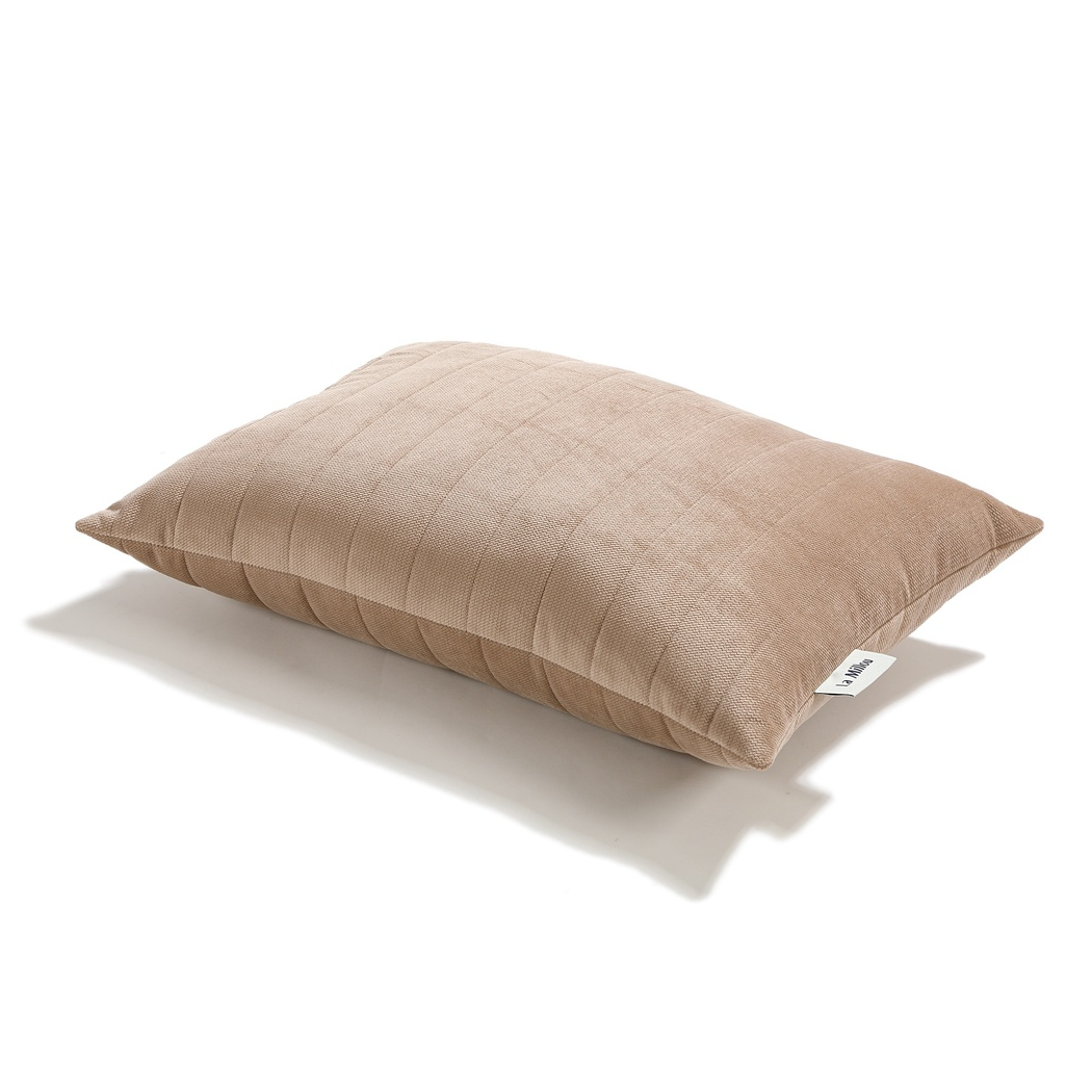 Mocca - Elegancka Gruba Poduszka XL - Aksamitna Pikowana - 40x60 cm - Velvet Pure - La Millou
