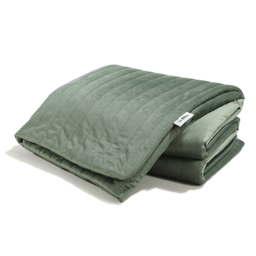 Koc/Narzuta - 160x200 cm - Khaki - Velvet Collection - La Millou