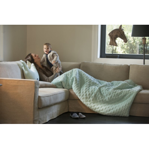 Koc/Narzuta - 160x200 cm - Khaki - Velvet Collection - La Millou