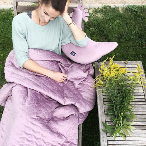 Koc/Narzuta - 160x200 cm - Khaki - Velvet Collection - La Millou