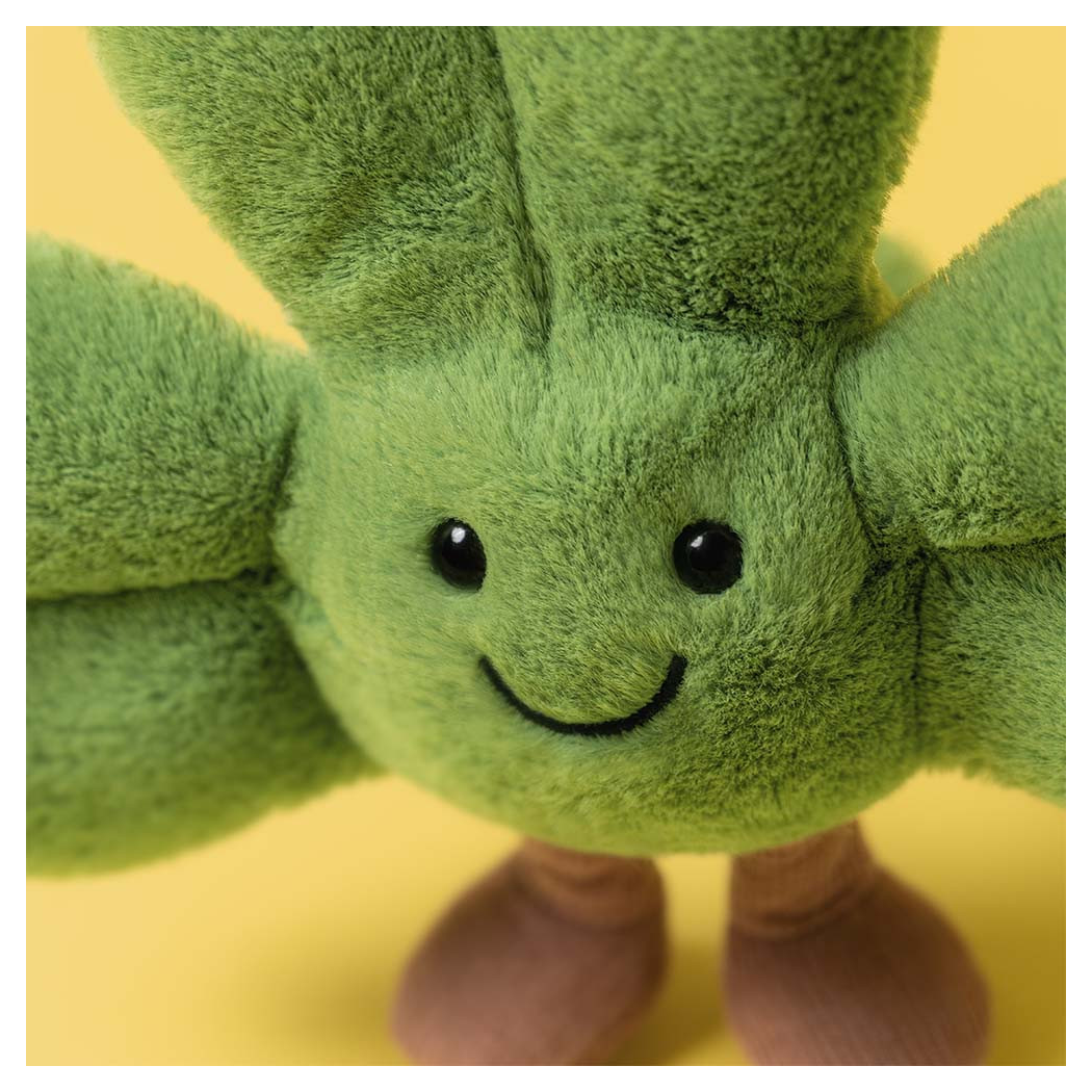 Siofra Shamrock - Zabawna Trójlistna Koniczyna 15 cm - Młoda Koniczyna Symbol Irlandii - Maskotka Przytulanka - JellyCat