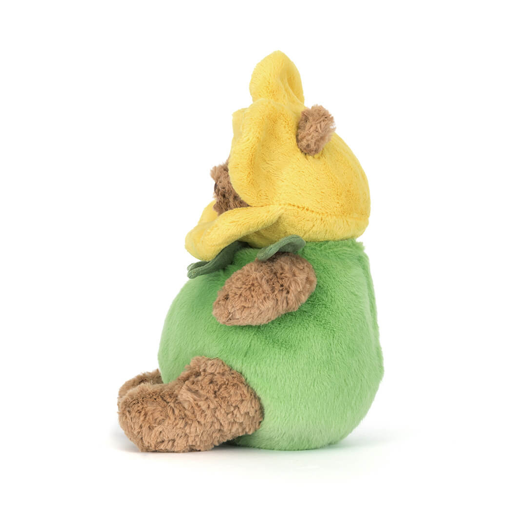 Miś Bartłomiej Żonkil 26 cm - Pluszowy Miś Przebrany za Kwiatek - Maskotka Przytulanka - JellyCat