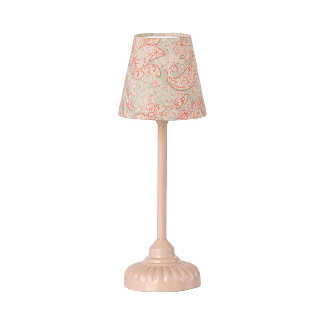 Pudrowo Różowa Lampa Podłogowa - Świecąca - Akcesoria dla Myszek - Rozmiar Miniature - Maileg