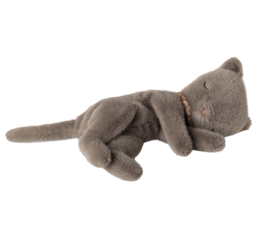 Malutki Szary Śpiący Kot -...