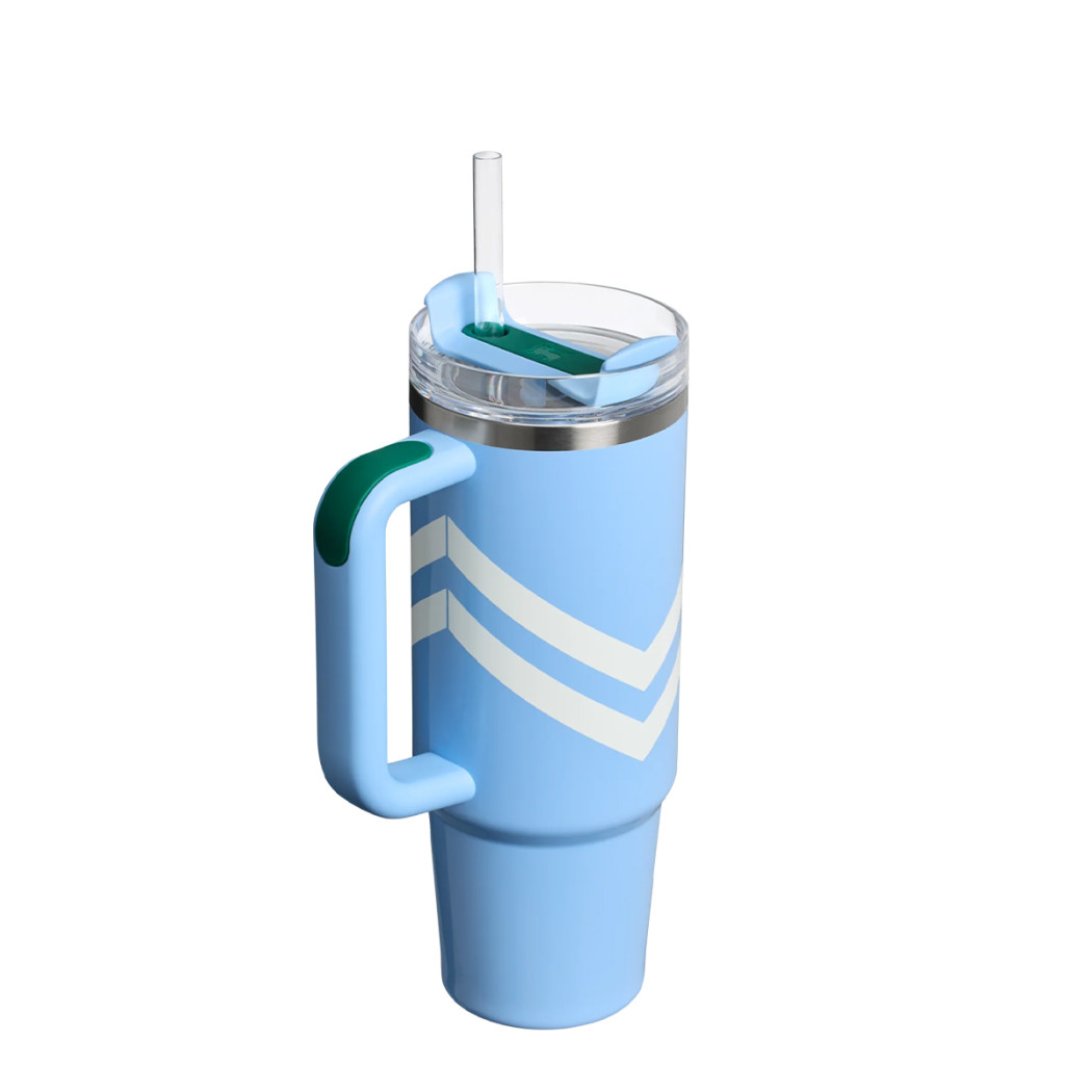 Cornflower Chevron 0.89L - Quencher H2.0 FlowState Tumbler - Kubek Termiczny - Stanley