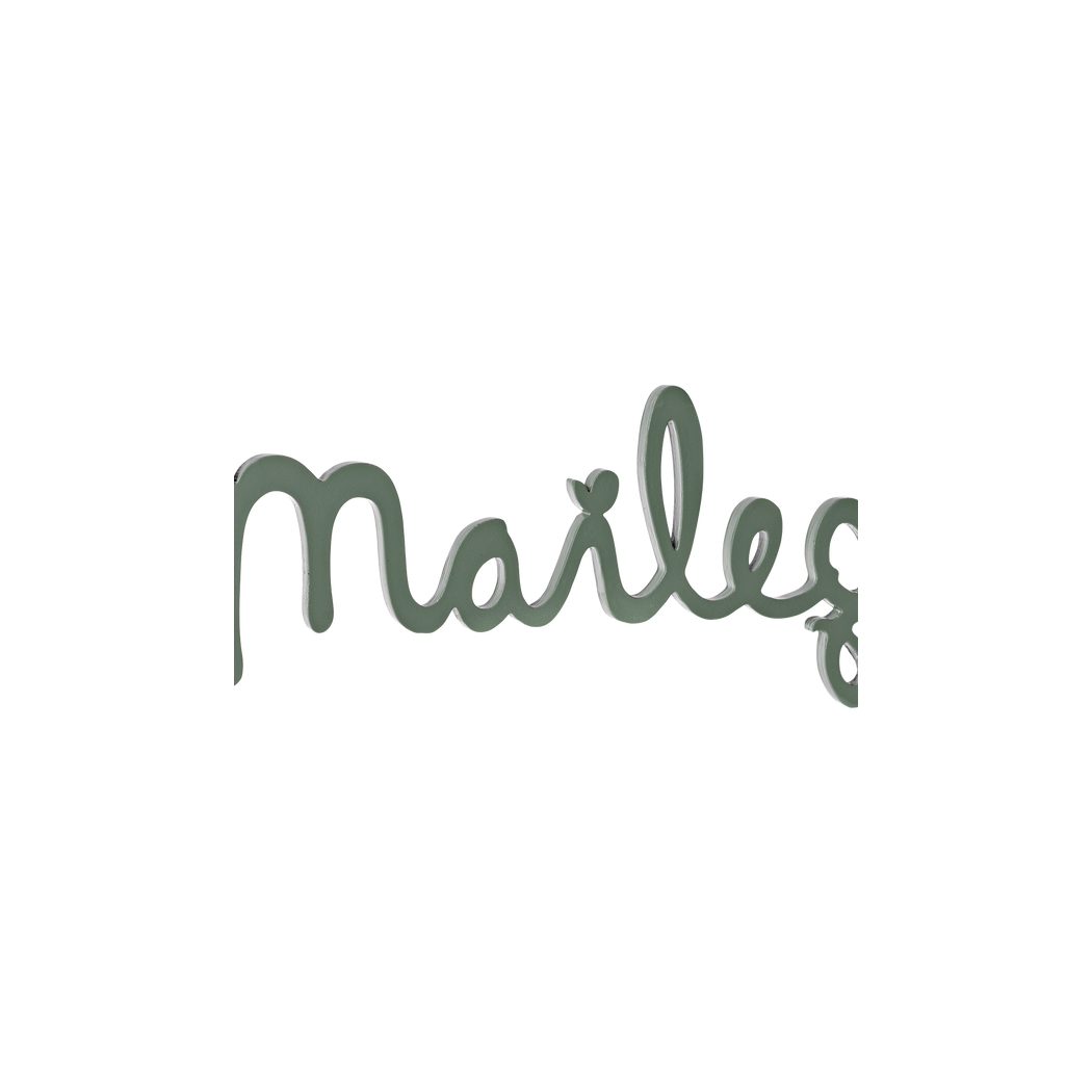 Miętowe Logo Maileg - Maileg Wooden Logo - Akcesoria Dla Myszek - Maileg