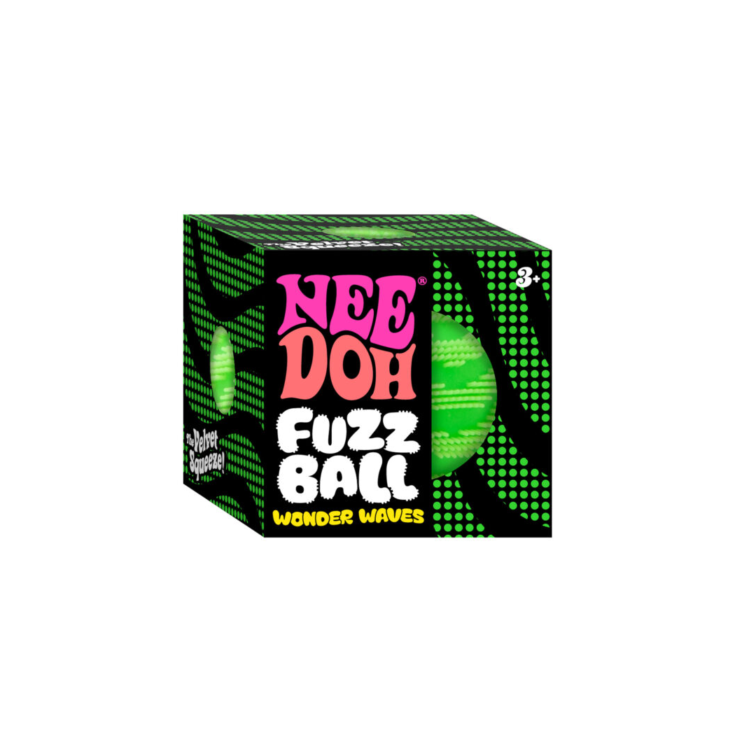 Aksamitny Meszek - Delikatna Zabawka Sensoryczna - Fuzz Ball Wonder Waves- Gniotek Antystresowy - Needoh