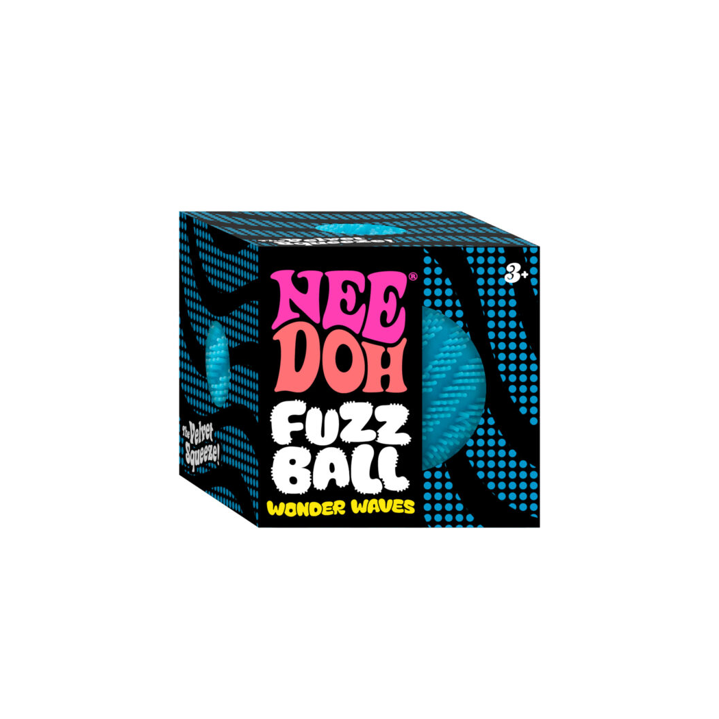 Aksamitny Meszek - Delikatna Zabawka Sensoryczna - Fuzz Ball Wonder Waves- Gniotek Antystresowy - Needoh