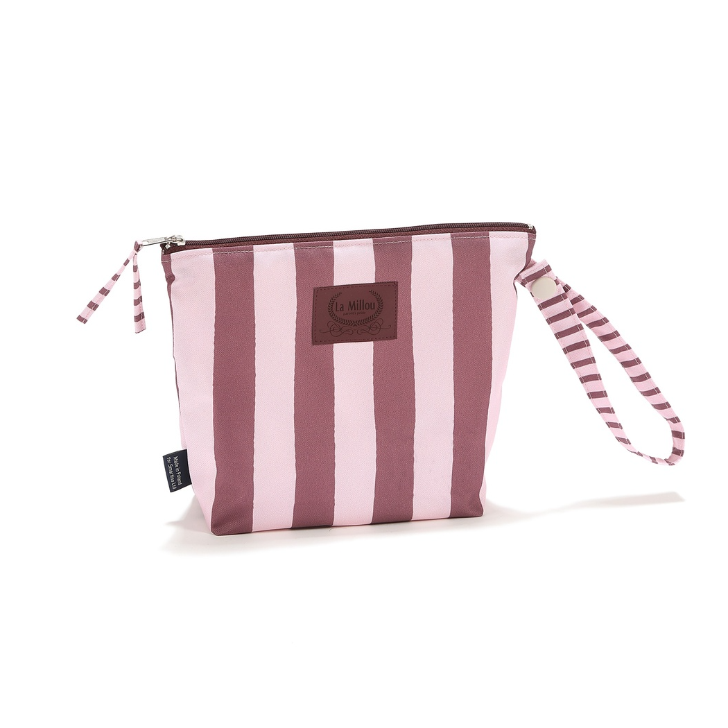 Stripes Pink - Mała Kosmetyczka Wodoodporna - roz. S - La Millou