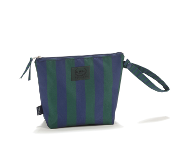 Stripes Green - Mała Kosmetyczka Wodoodporna - roz. S - La Millou