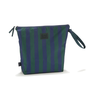 Stripes Green XL - Duża Kosmetyczka Wodoodporna - Rozmiar XL - La Millou