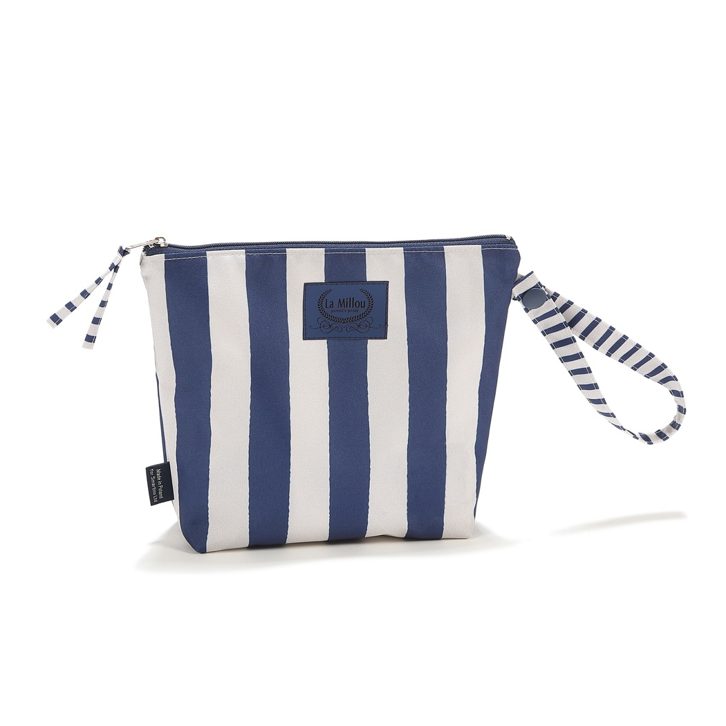 Stripes Navy S - Mała Kosmetyczka Wodoodporna - roz. S - La Millou