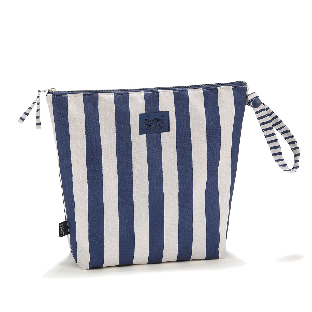 Stripes Navy XL - Duża Kosmetyczka Wodoodporna - Rozmiar XL - La Millou