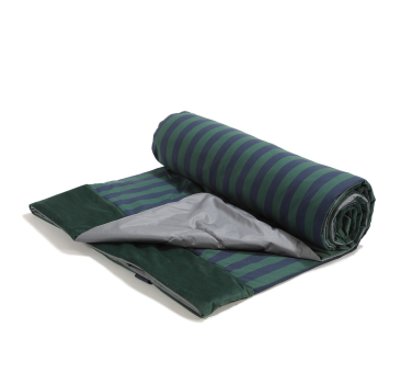 Stripes Green XXL - 180x190 cm - Koc Piknikowy z Kieszonką -  Mata Do Zabawy -  La Millou