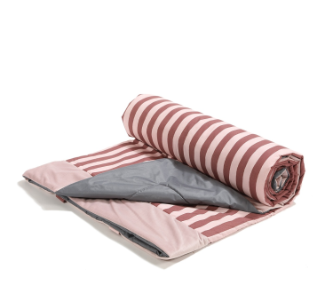 Stripes Pink XL - 145x170 cm - Koc Piknikowy z Kieszonką -  Mata Do Zabawy -  La Millou