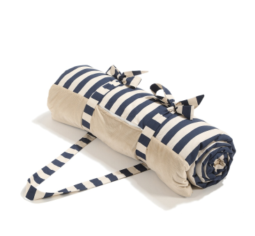 Stripes Navy - XL 145x170 cm - Koc Piknikowy z...