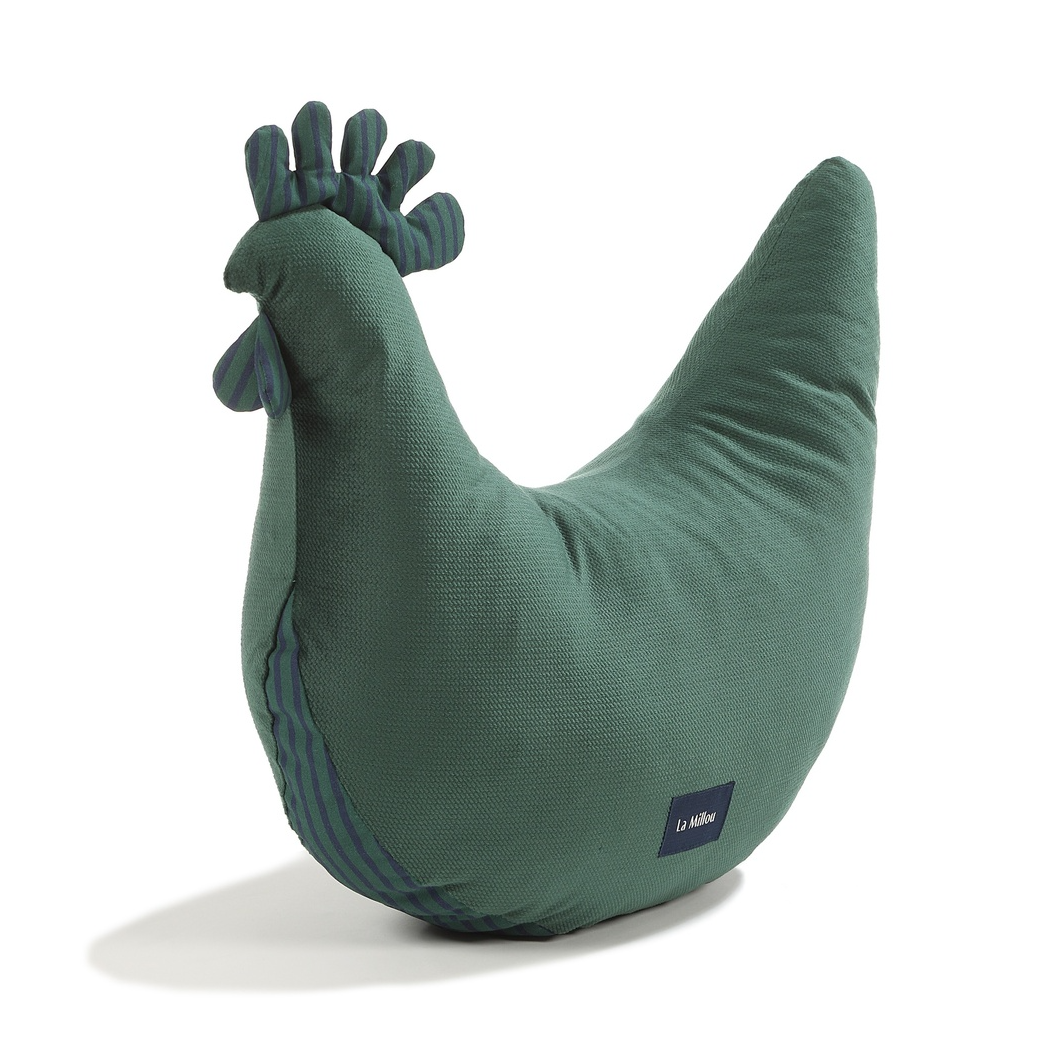 Kura Babci Dany - Stripes Green - Forest Green - Poduszka - La Millou