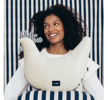 Kura Babci Dany - Stripes Navy - Sand - Poduszka - La Millou