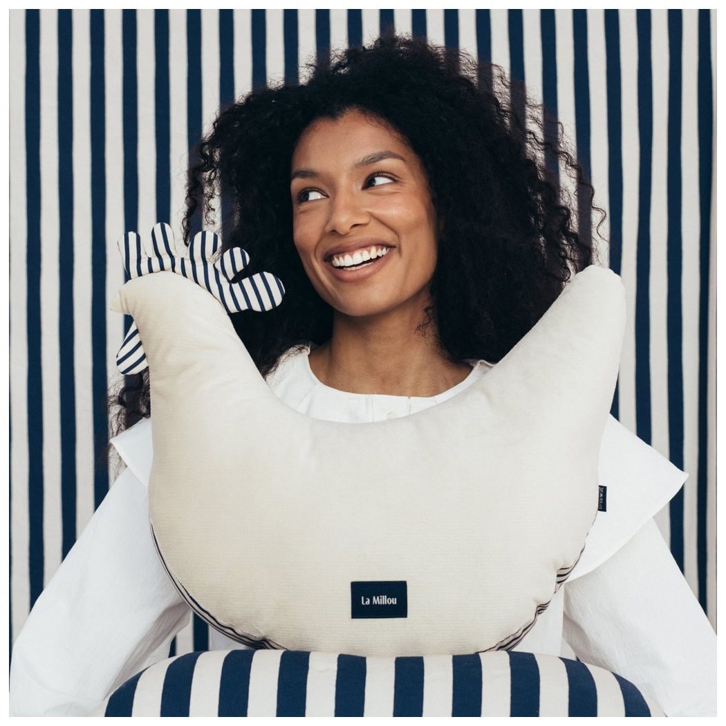 Kura Babci Dany - Stripes Beige - Rafaello - Poduszka - La Millou