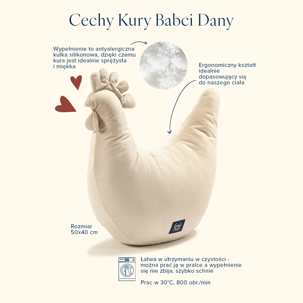 Kura Babci Dany - Stripes Brown - Mocca - Poduszka - La Millou