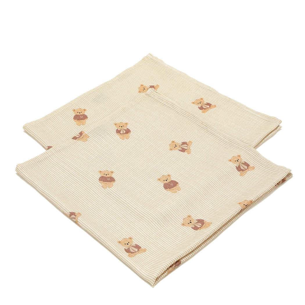 Baby Bear Zestaw Pieluszek - Pieluszka 100% Bamboo Muślin - 2 sztuki - La Millou