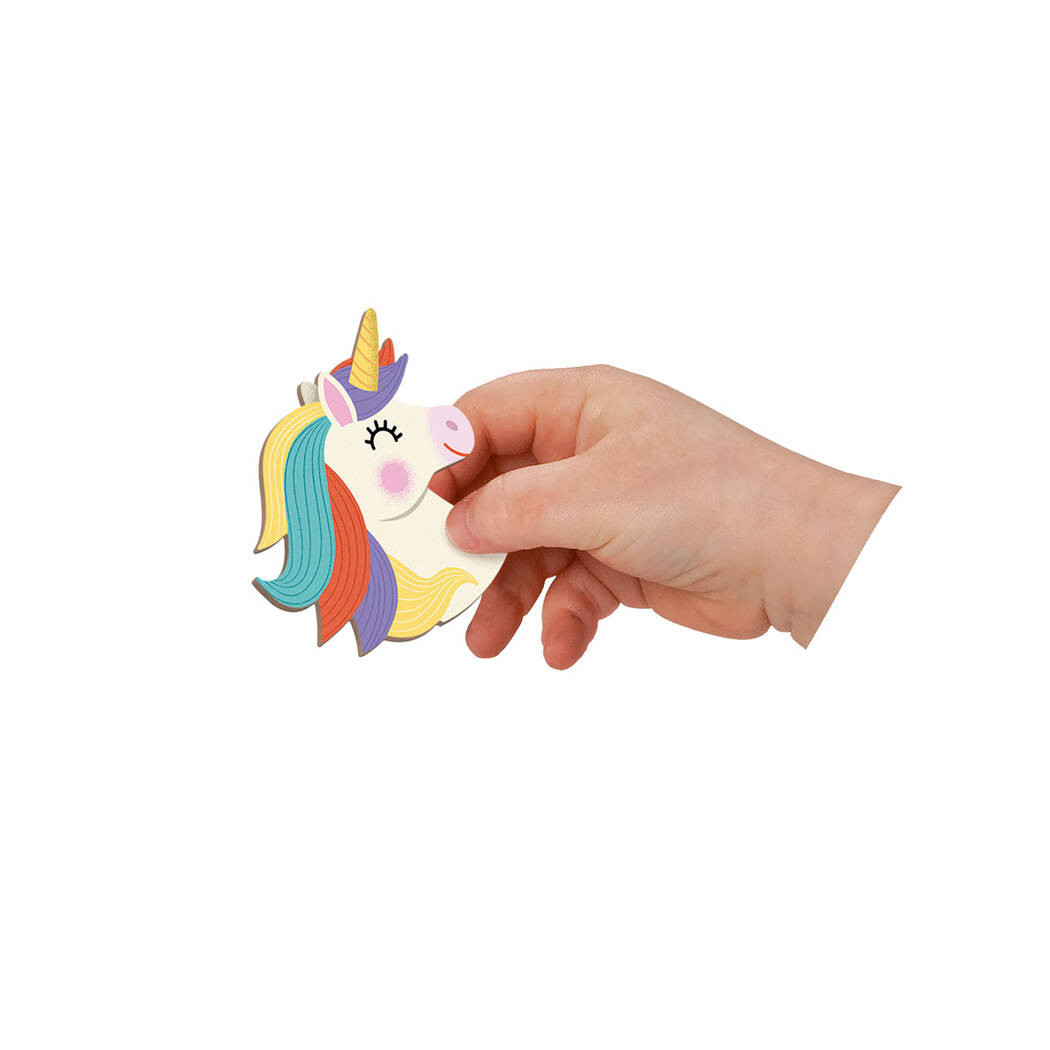 Jednorożce - Magnetyczna Układanka - 54 Magnesy - Magnetibook - Janod