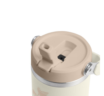 Cream 0.59L - Kubek Termiczny z Ustnikiem - IceFlow Flip Straw Tumbler - Stanley