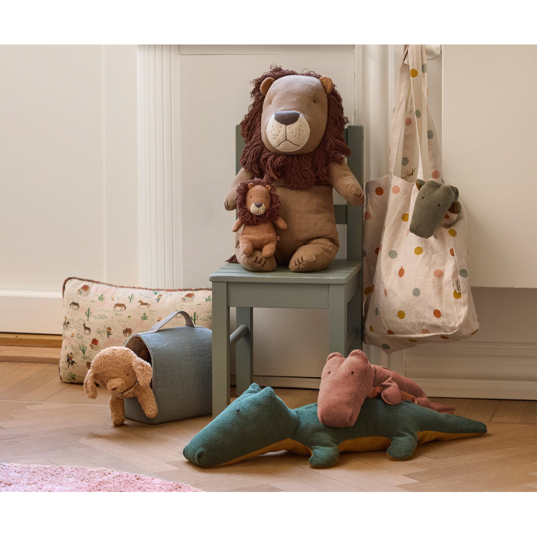 Koralowy Transporter dla Pieska lub Kotka z Dowodem dla Zwierzątka - Pet Carrier - Maileg