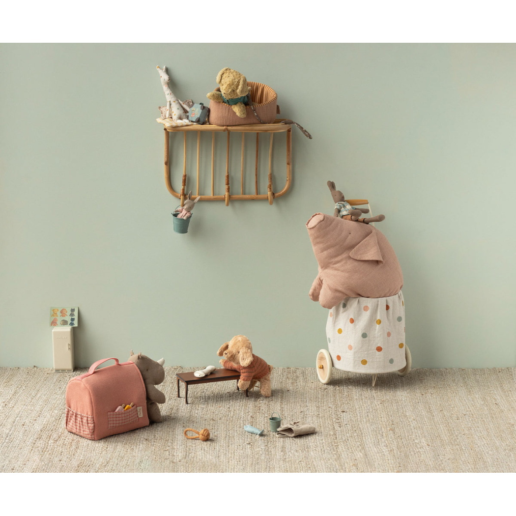 Niebieskie Nosidełko dla Pieska lub Kotka z Dowodem dla Zwierzątka - Pet Carrier - Maileg