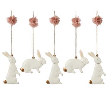 Wielkanocne Zajączki w Ozdobnym Pudełku - 5 szt...