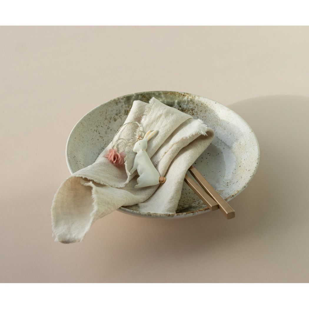 PROMOCJA Wielkanocne Zajączki w Ozdobnym Pudełku - 5 szt - Zawieszki - Metalowe Ozdoby Wielkanocne - Maileg