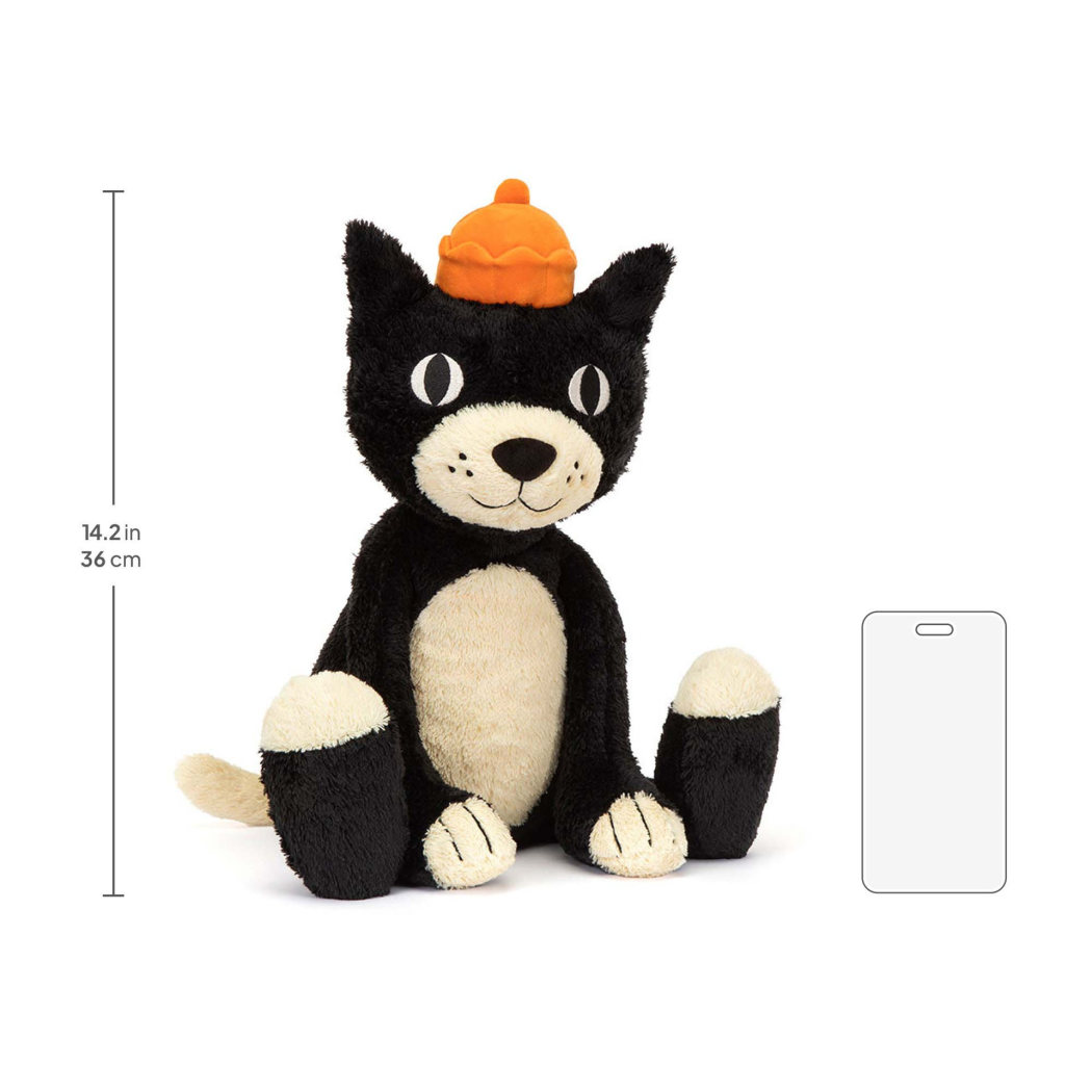 Kot Jellycat 48 cm - Jellycat Jack - Duży Kotek w Czapce - Maskotka Przytulanka - JellyCat