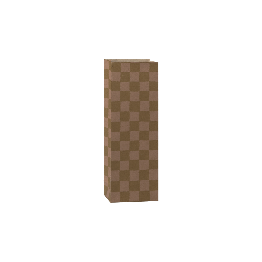 Kratka Róż i Ochra - Mała Torebka Papierowa Prezentowa Tutka - 26,5 x 9 x 5,5 cm - Maileg