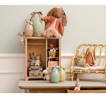 Króliczka w Ceglastej Dzianinowej Sukience 26 cm - Bunny size 2 - Królik Maskotka Przytulanka - Maileg