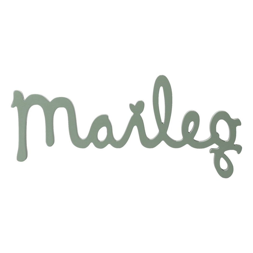 Szałwiowe Logo Maileg - Maileg Wooden Logo - Akcesoria Dla Myszek - Maileg