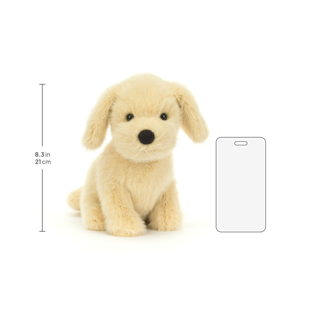 Złoty Szczeniaczek - Piesek Golden Retriever 21 cm - Pluszowy Szczeniak - Maskotka Przytulanka - JellyCat