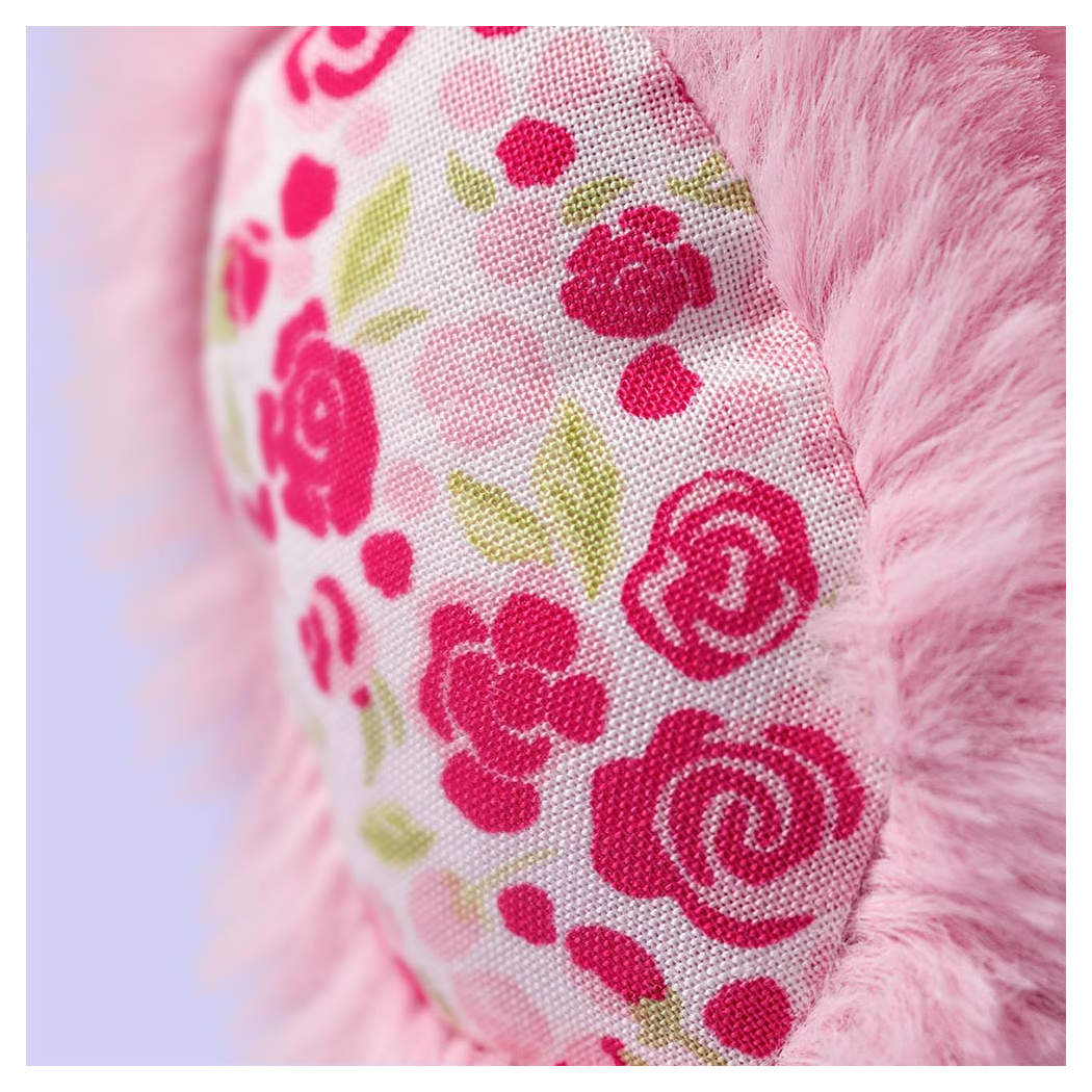 Blushkin - Różowy Króliczek Luxe - Różany Królik 31 cm z Kwiecistymi Uszami - Maskotka Przytulanka - JellyCat