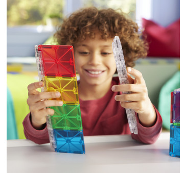 Bandy Rail Racers - Zestaw do Budowy Kulodromu - Klocki Magnetyczne - 8 elementów - Magna-Tiles