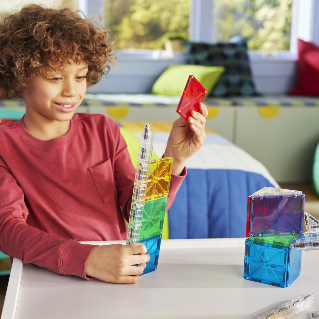 Bandy Rail Racers - Zestaw do Budowy Kulodromu - Klocki Magnetyczne - 8 elementów - Magna-Tiles